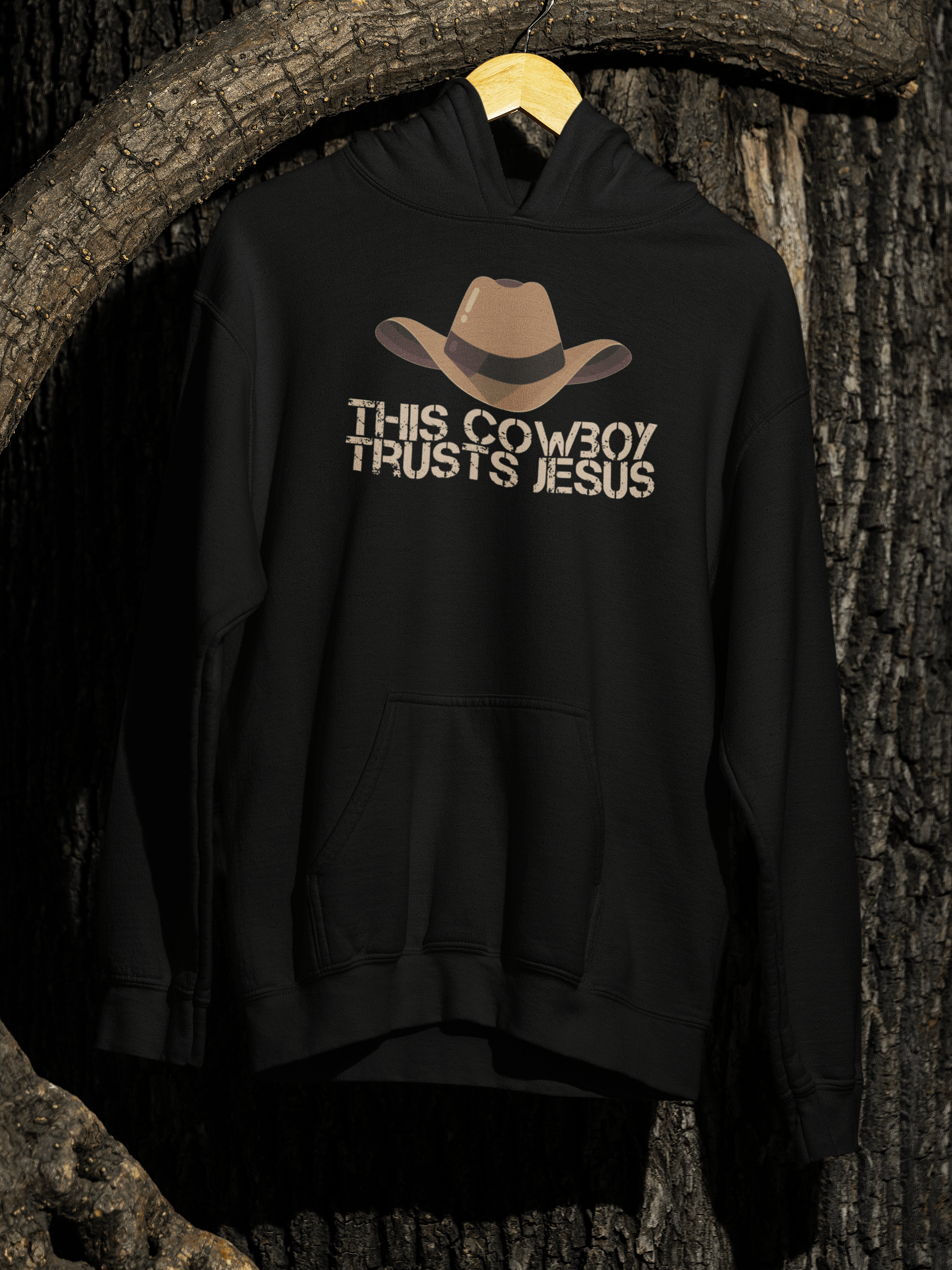 Christian Hoodie This Cowboy Trusts Jesus product image (1)