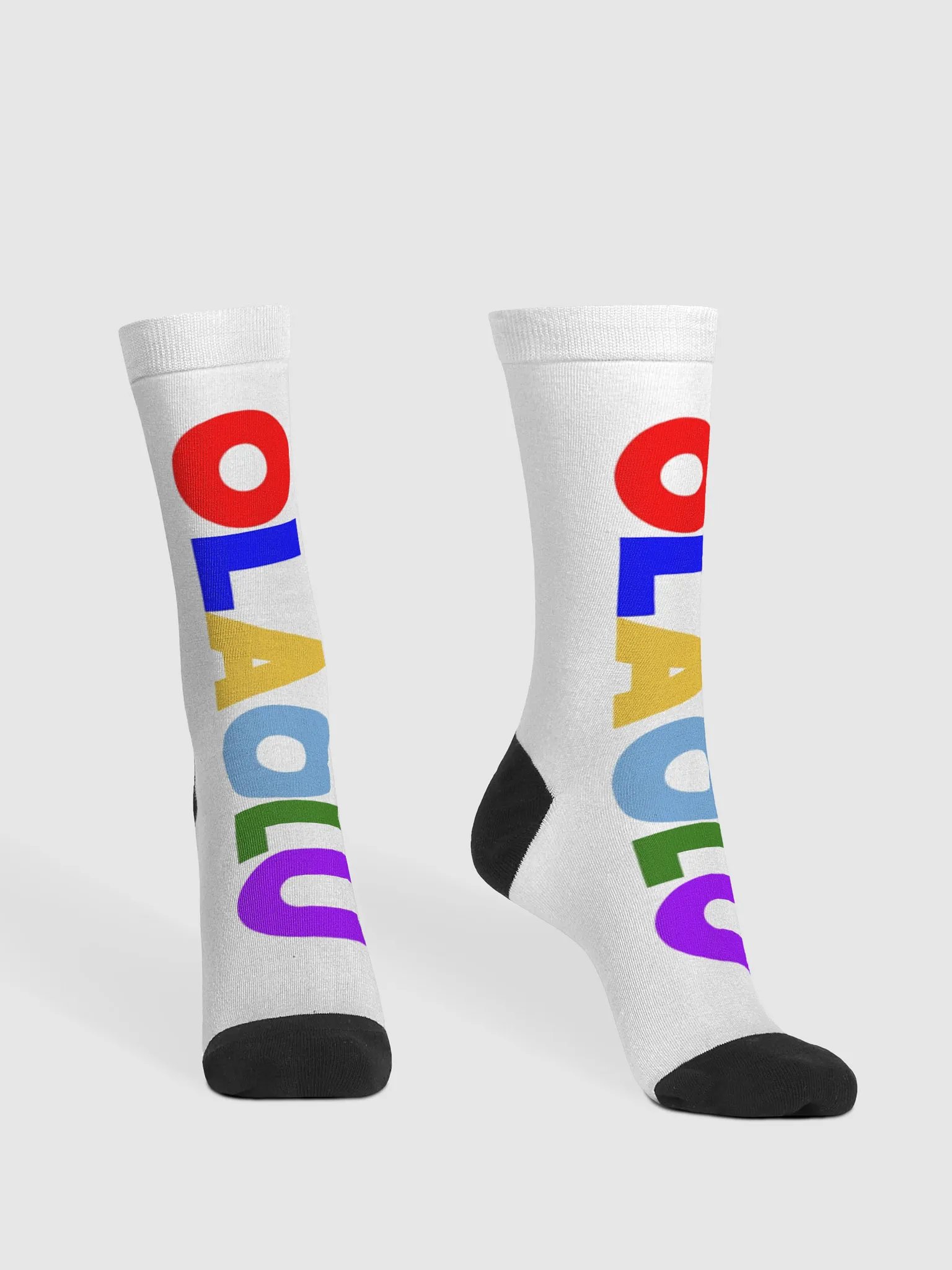 Vibrant Reversible OLAOLU Crew Socks product image (2)