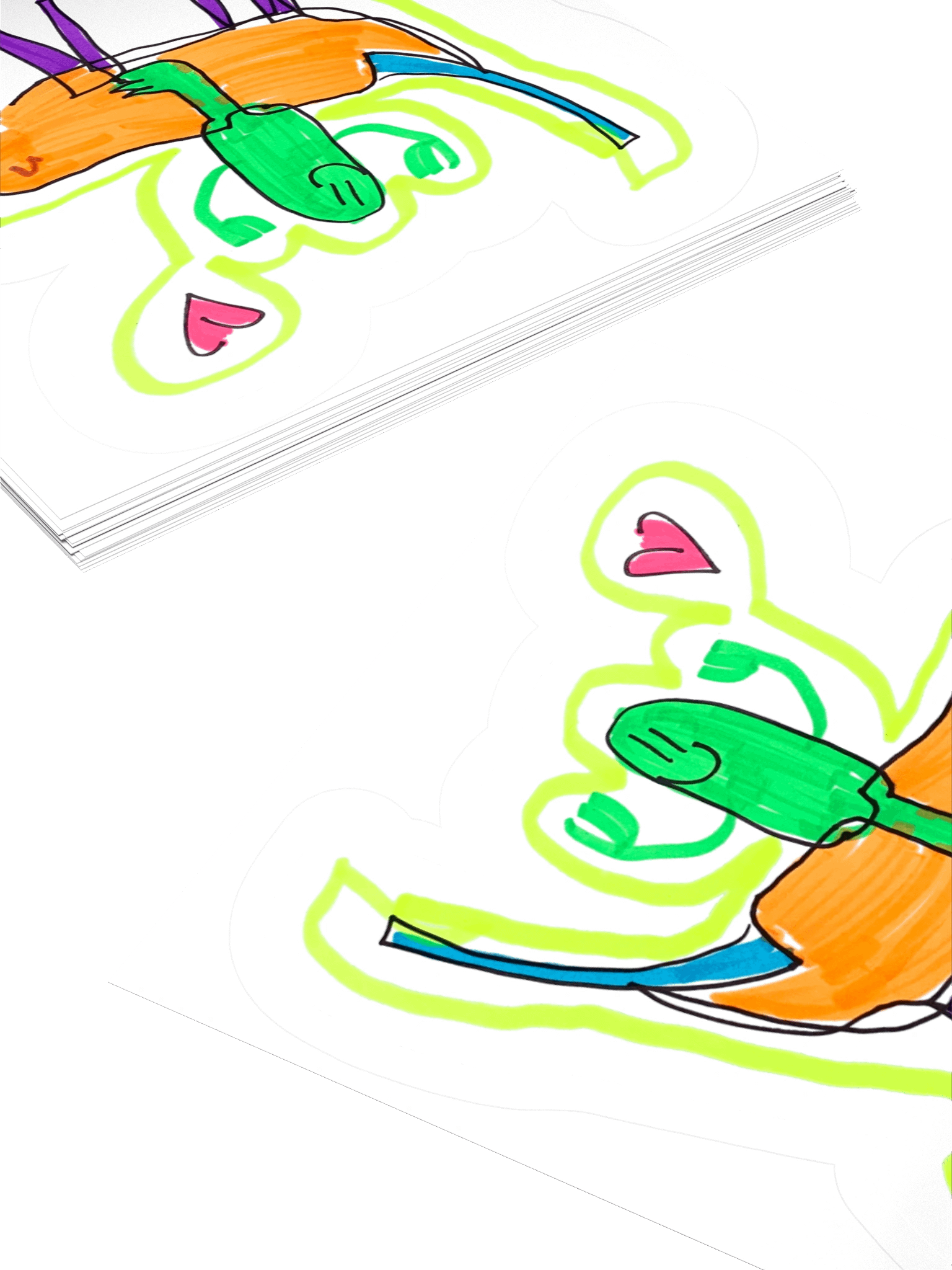 Pickle Riding a Five-Legged Corndog Sticker product image (10)