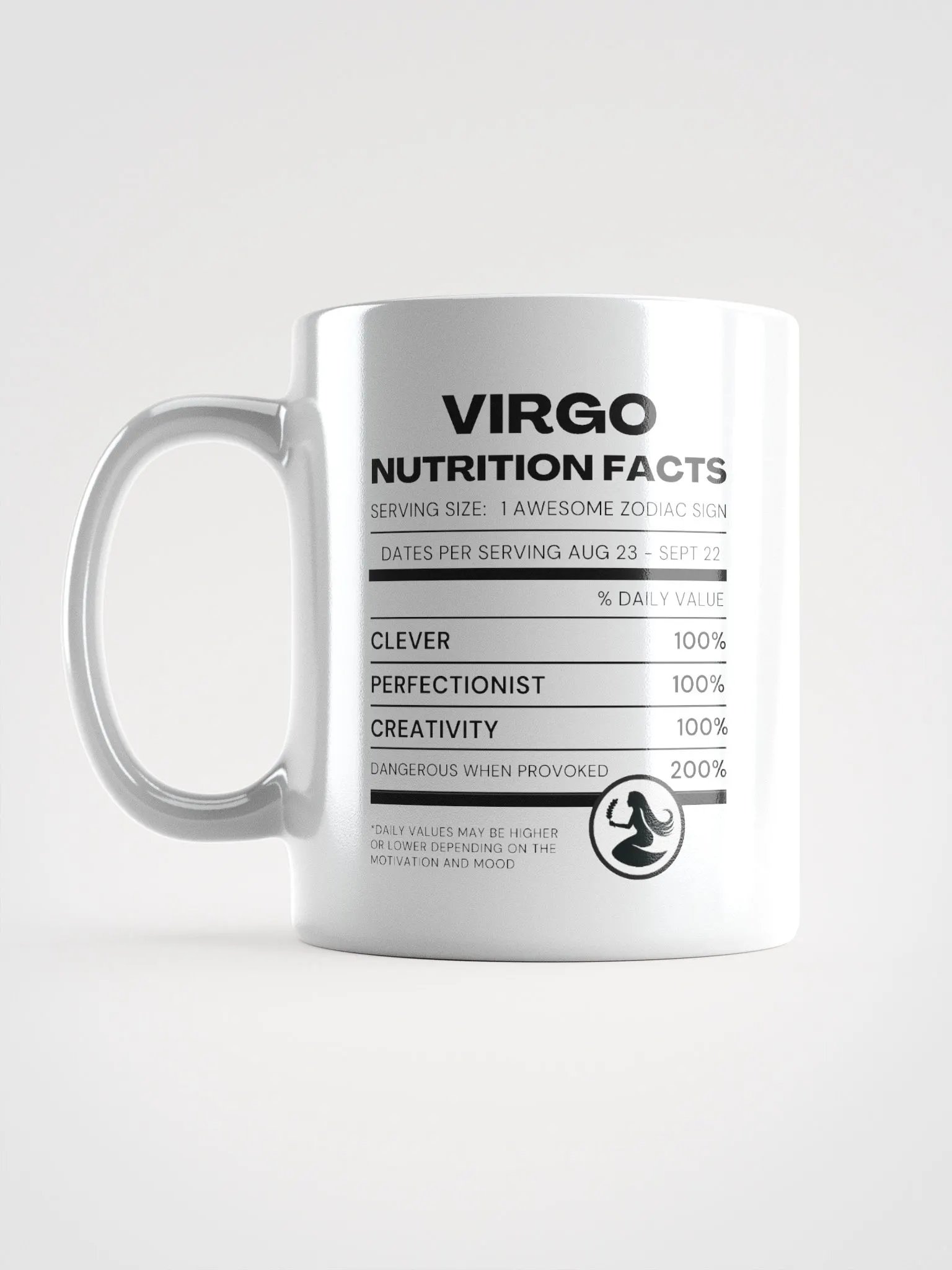 Virgo Nutrition Facts Mug product image (7)