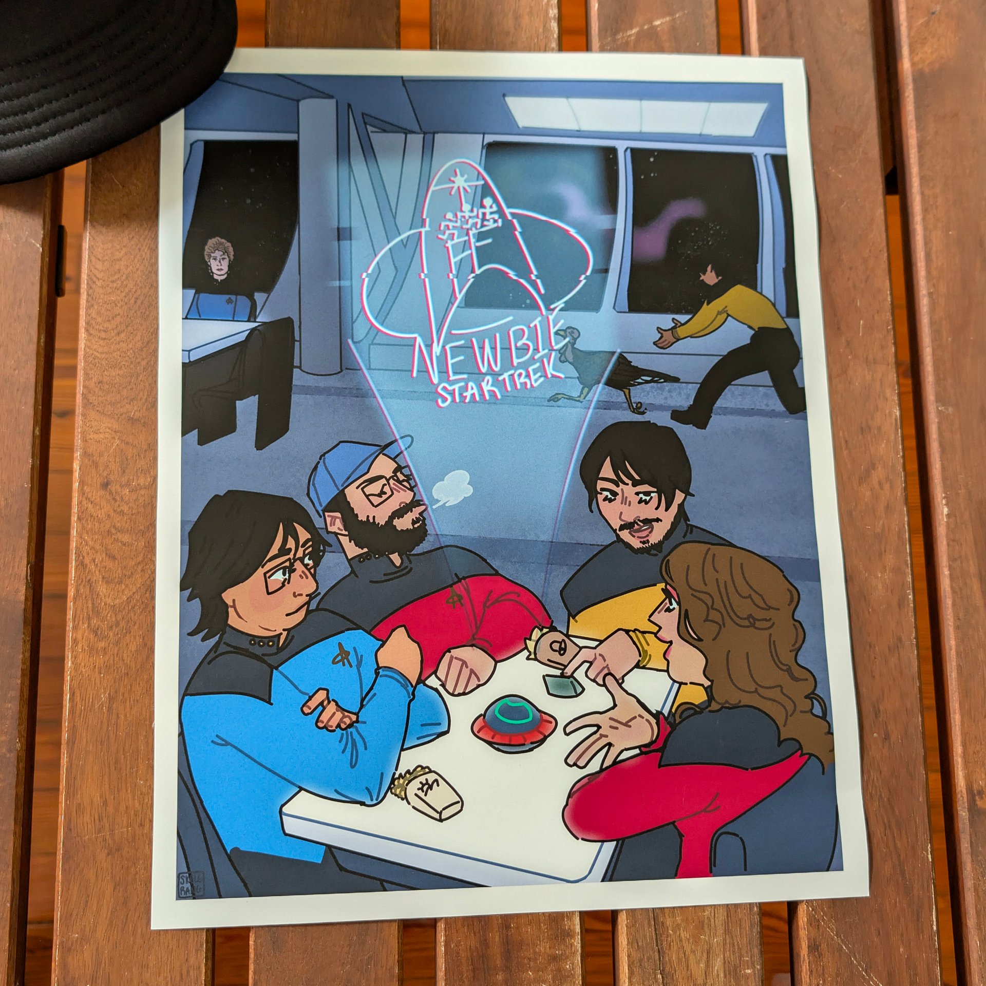 "Chillin' in Ten Forward" Print by SKELERANG product image (1)