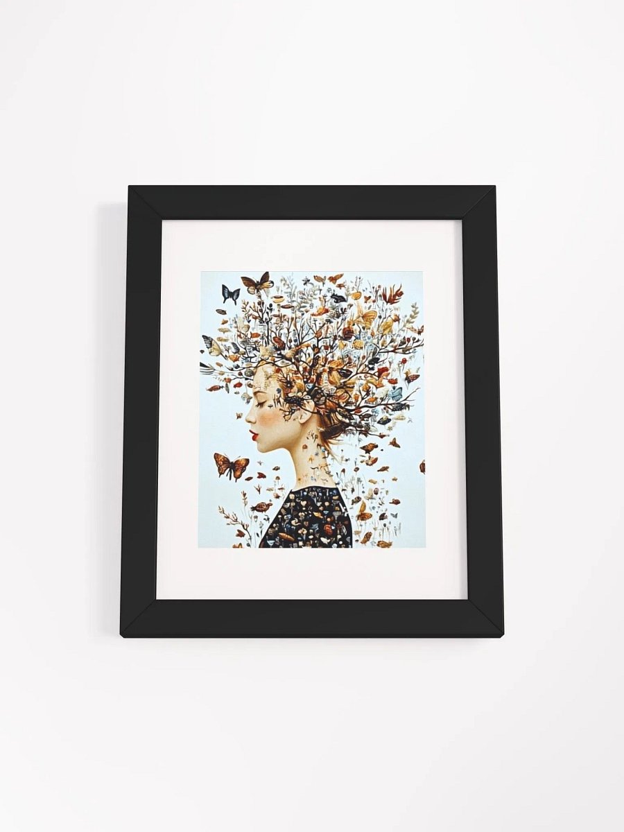Ethereal Woman & Nature Art Print – Surreal Botanical Poster product image (1)