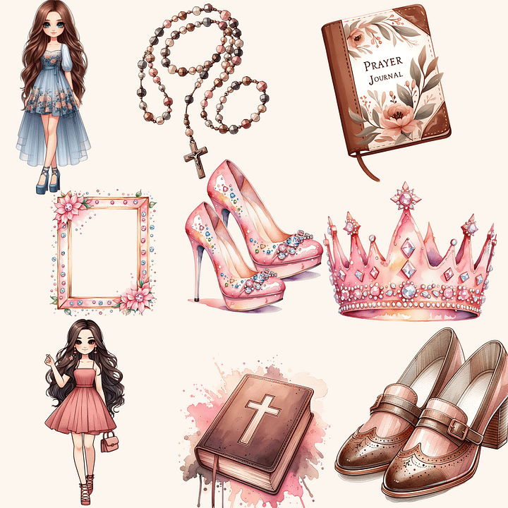 Church Girl Clipart Bundle product image (2)