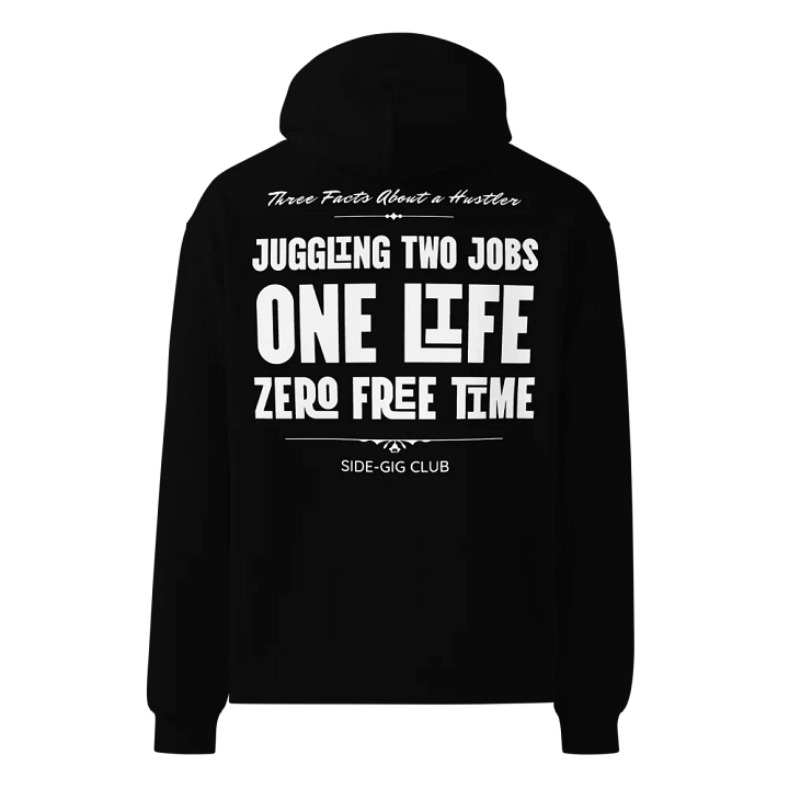 Three Facts About a Hustler Oversized Hoodie - Streetwear Edition product image (1)