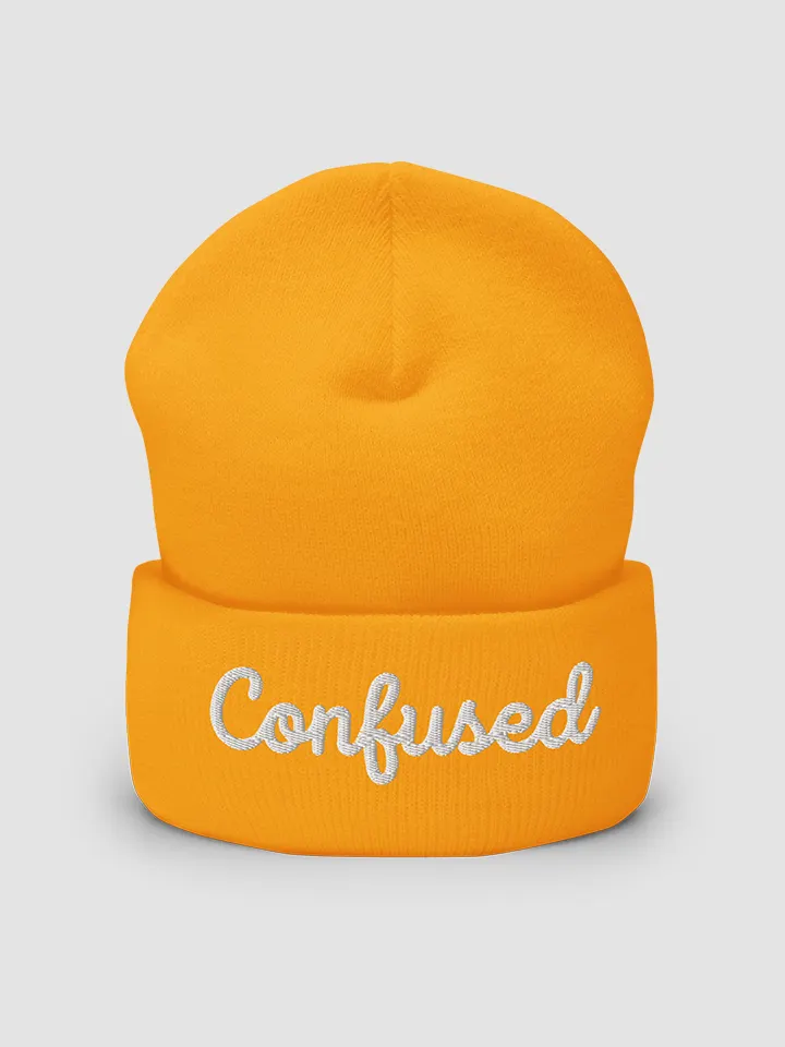 Confused Cuffed Beanie product image (2)