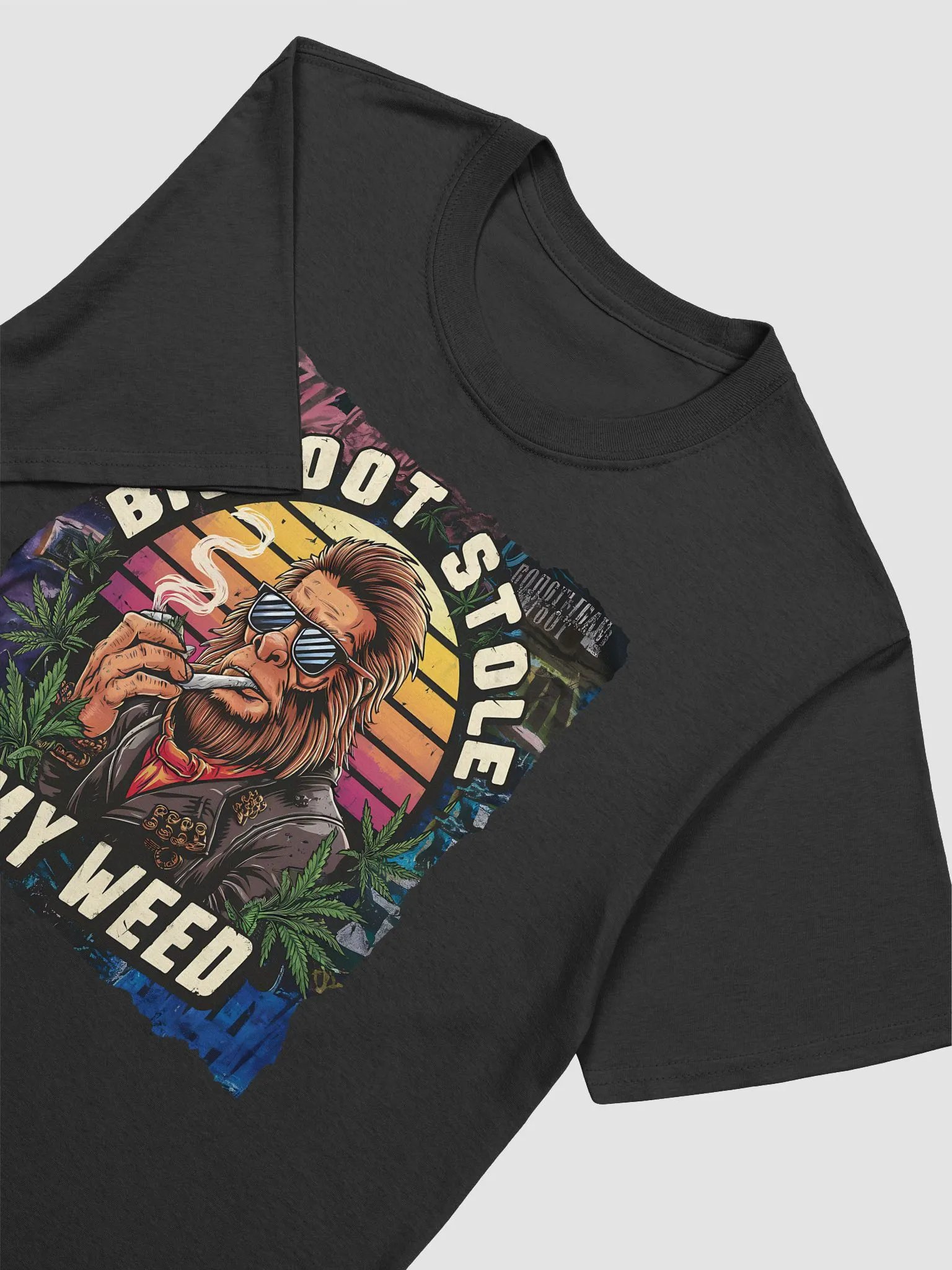 BigFoot Stole My Weed Graphic - Gildan Unisex T-shirt product image (6)