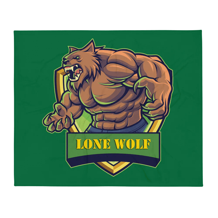 Lone Wolf Throw Blanket product image (1)