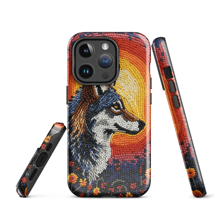 Sunset Wolf Faux-Beaded iPhone® Tough Case product image (3)