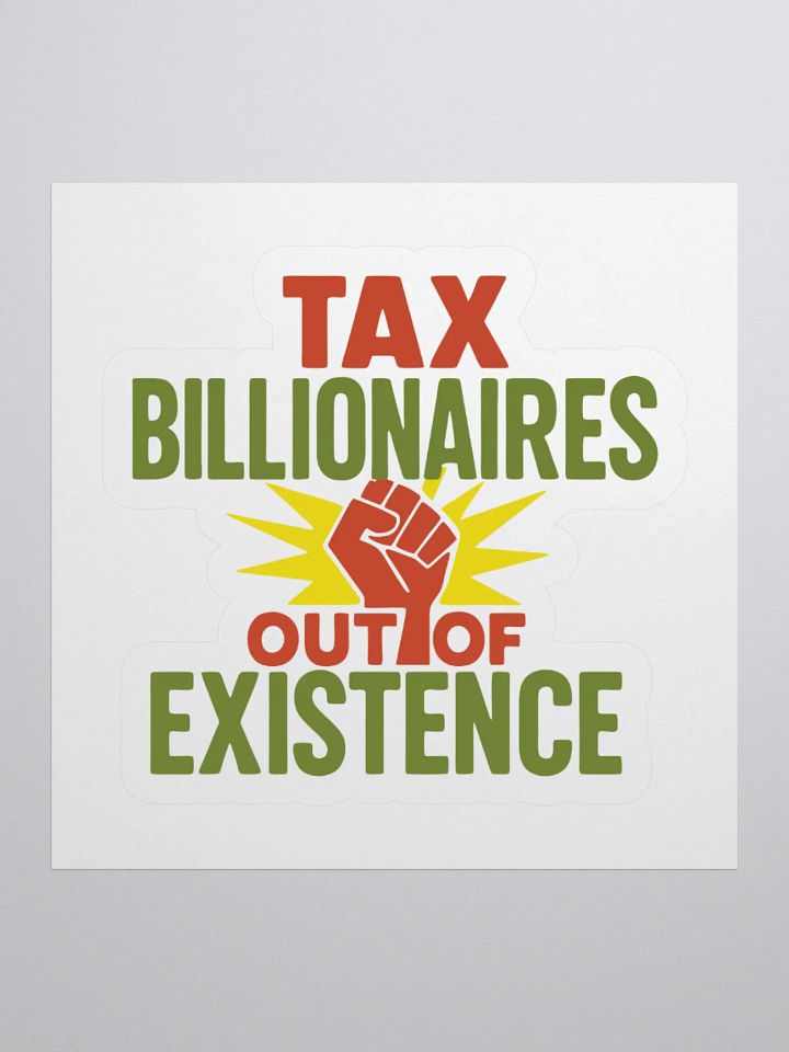 Tax Billionaires Kiss Cut Stickers product image (1)