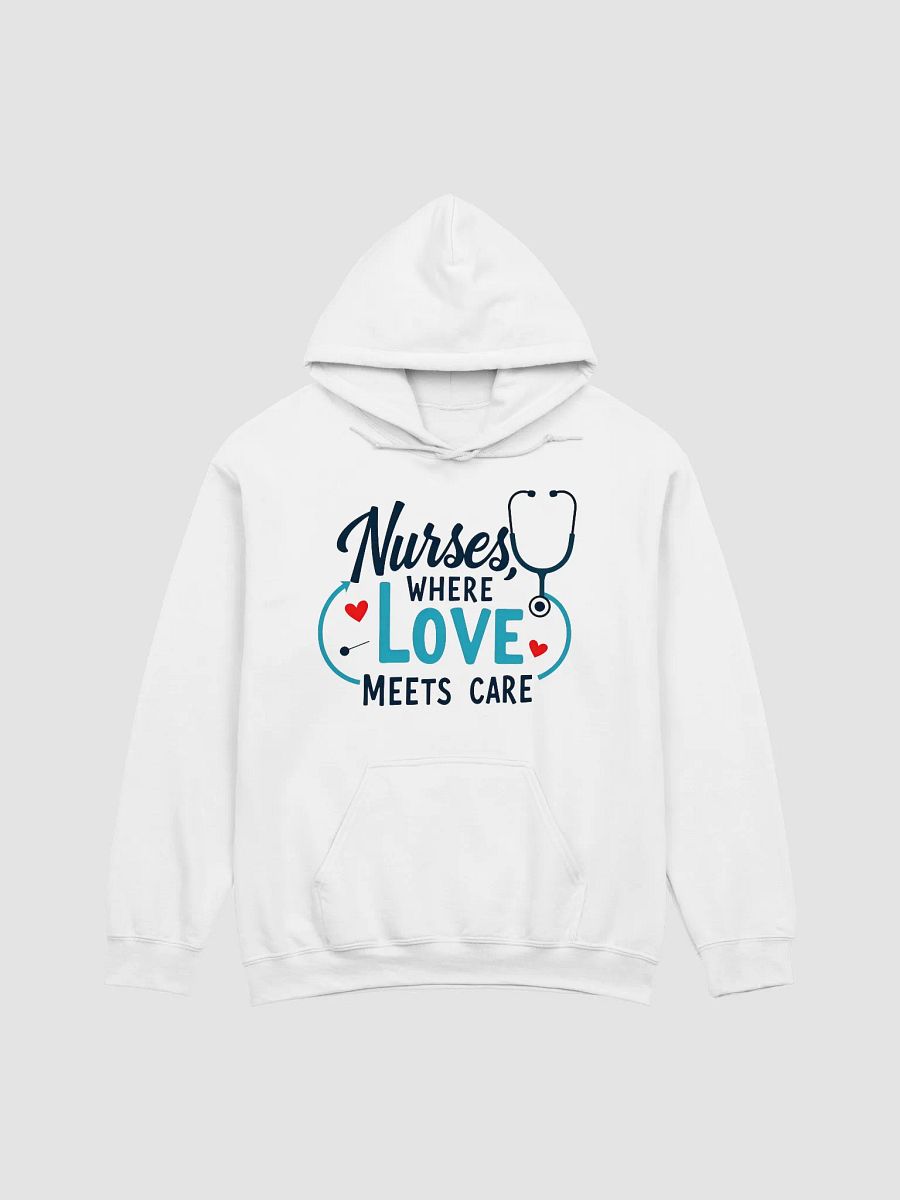 Love Meets Care Nurses Hoodie product image (2)