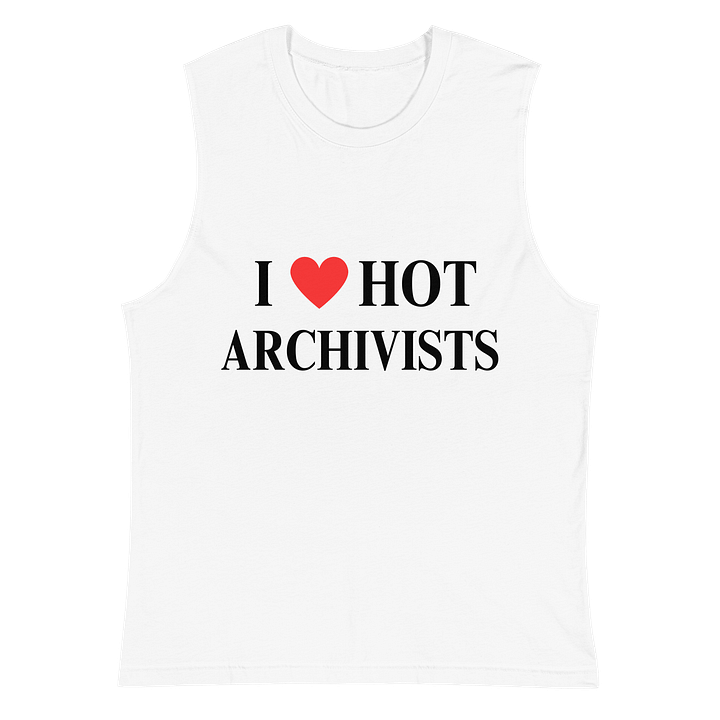 I HEART HOT ARCHIVISTS UNISEX TANK product image (1)