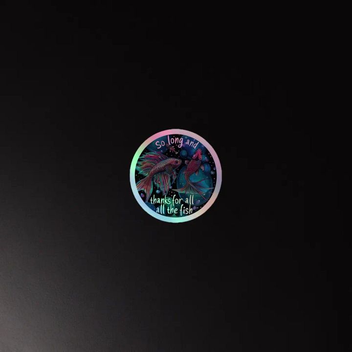 So Long - Cosmic Goodbye Holographic Sticker product image (4)