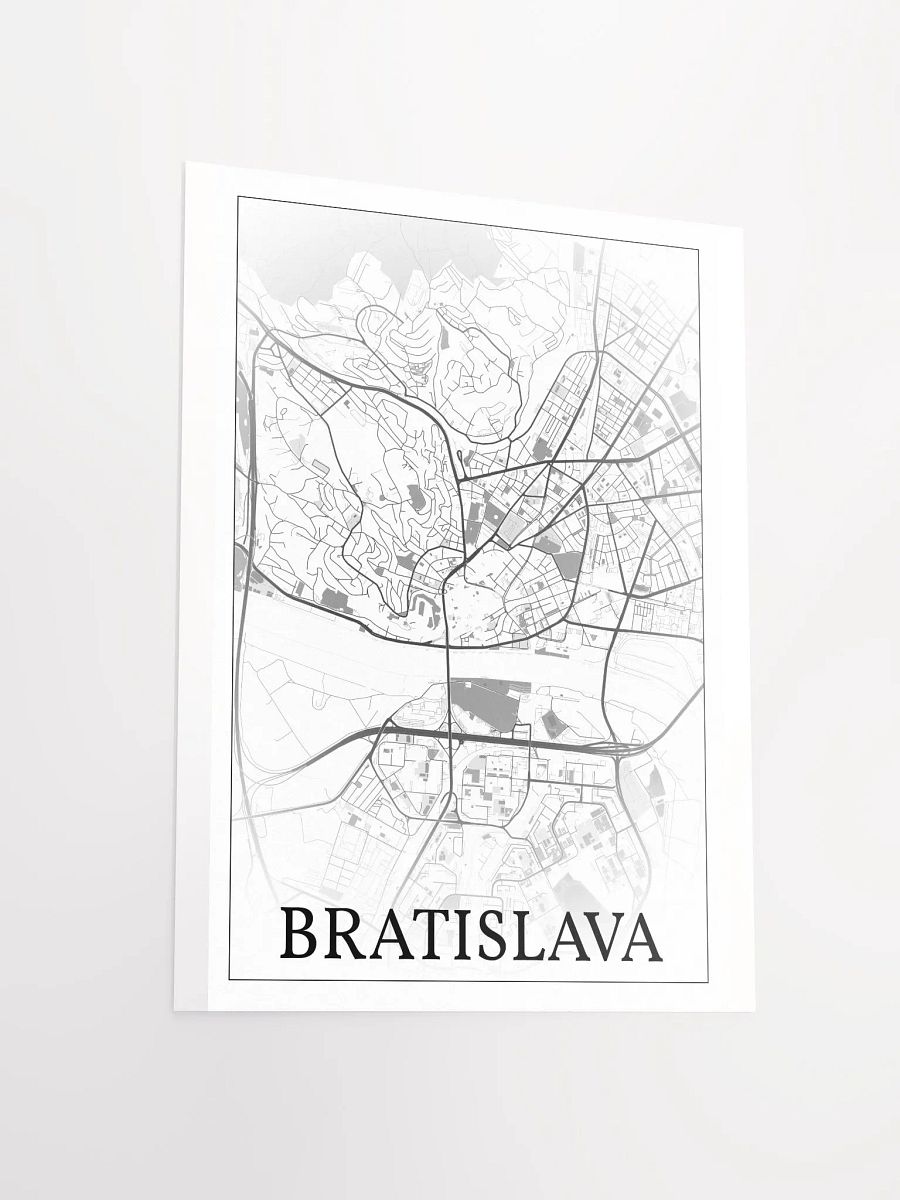 Bratislava, Slovakia, city map print product image (14)