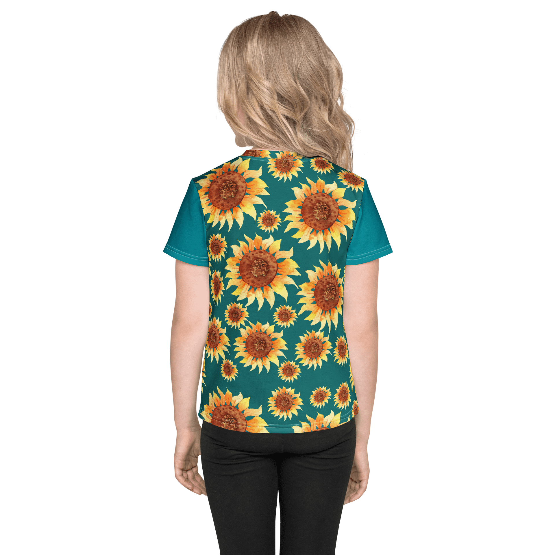 Sunflower Dreams Kids Crew Neck Tee product image (3)