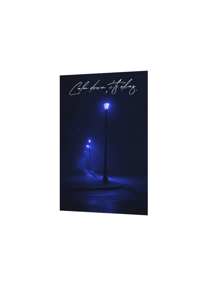 "Calm Down" Handwritten Matte Poster product image (9)