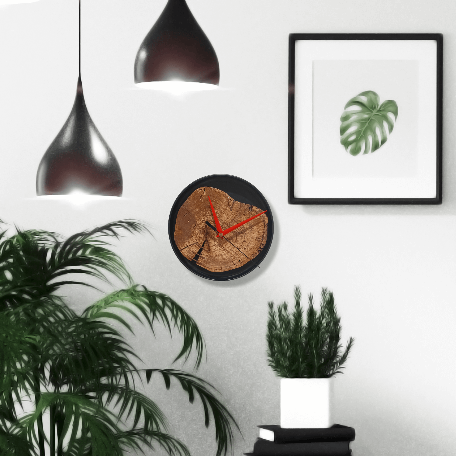 Metal & Oak Wall Clock product image (6)