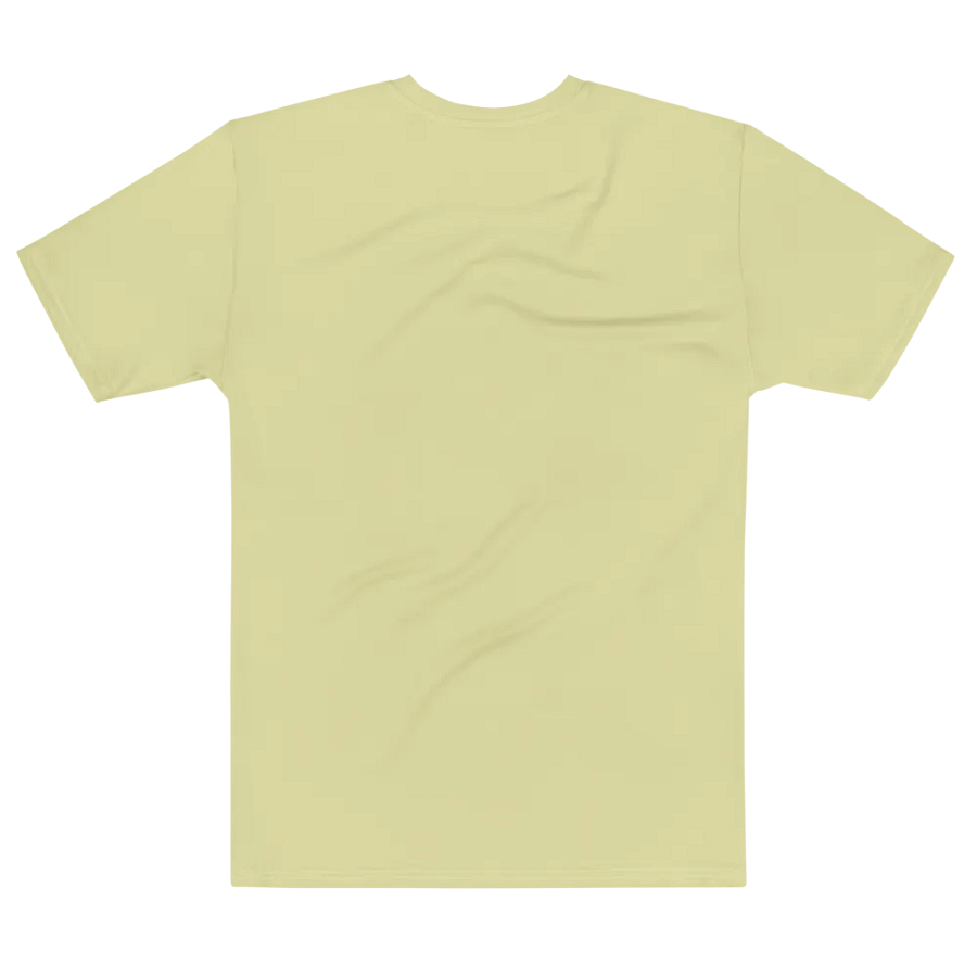 Plain Light Yellow True Summer Men's Crewneck Polyester Heavyweight Premium T-Shirt by Treasure Pie product image (7)