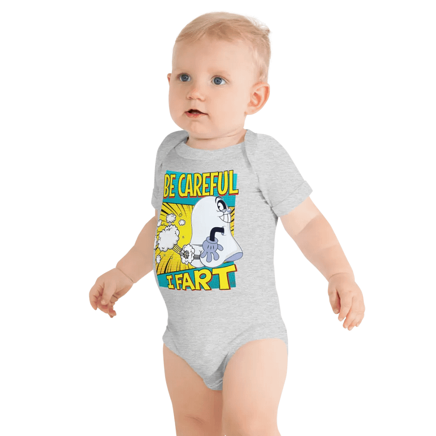 Be Careful, I Fart baby onesie product image (50)