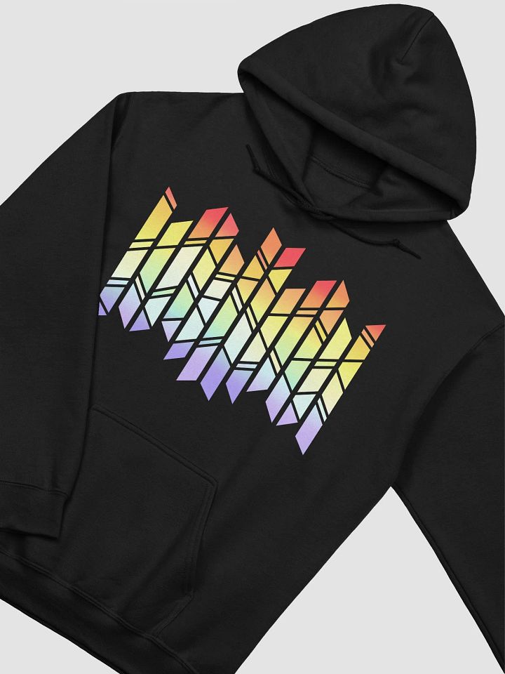 PRISMAGIC STAINED GLASS RAINBOW HOODIE (BLACK) product image (2)