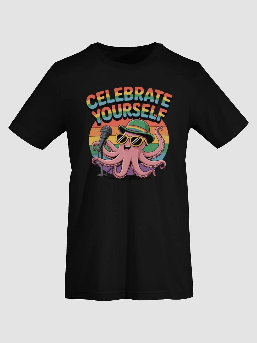 Celebrate Yourself Pride T-Shirt | Graphic Grove | Rainbow Octopus Design product image (75)