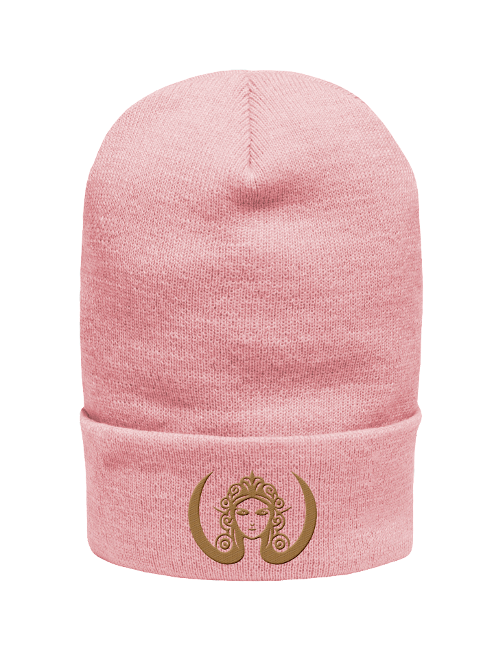 CIRCEMOON Rose Quartz Emblem Beanie - pink and gold product image (1)