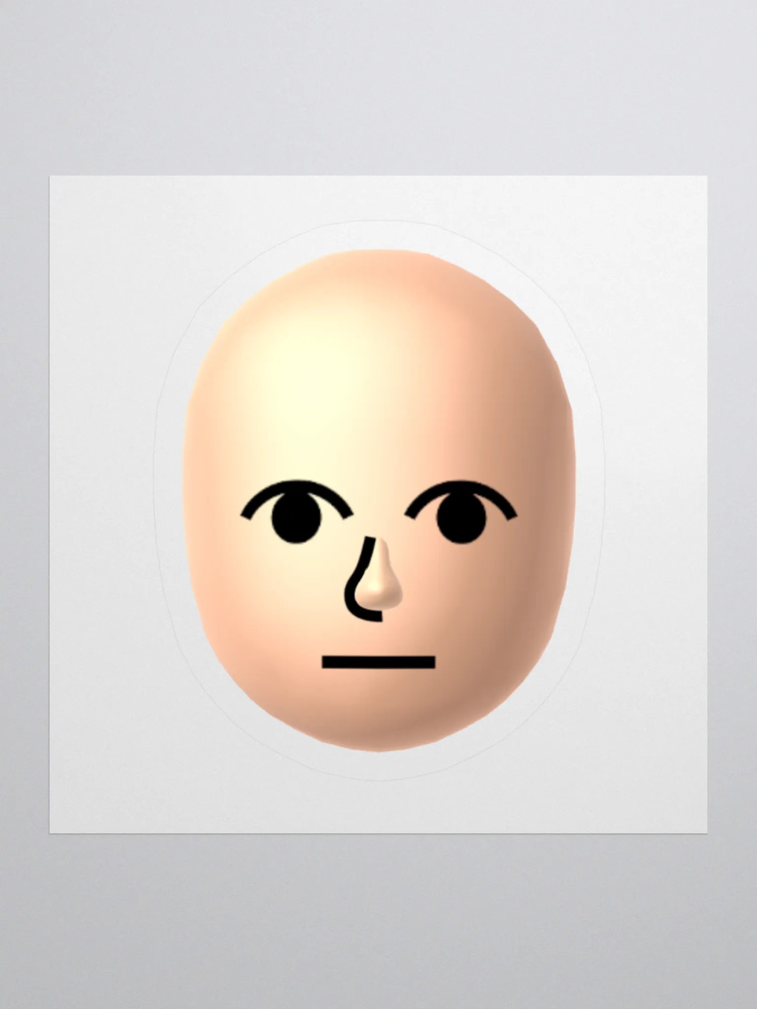 Bald Mii Sticker product image (1)