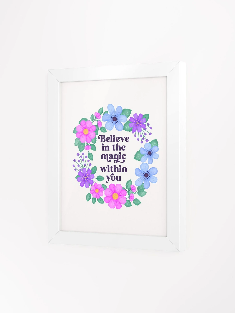 Believe in the magic within you - Motivational Wall Art White product image (3)
