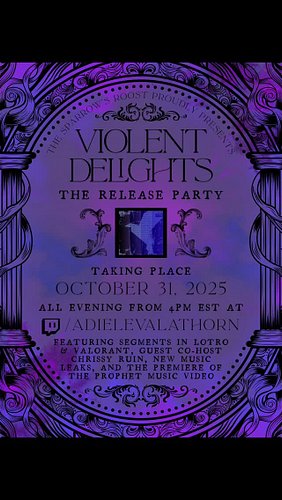 Join me and @mrchrissyruin for the Violent Delights x Cataclysm 2: Apocalypse release party on Samhain!  Featuring segments i...