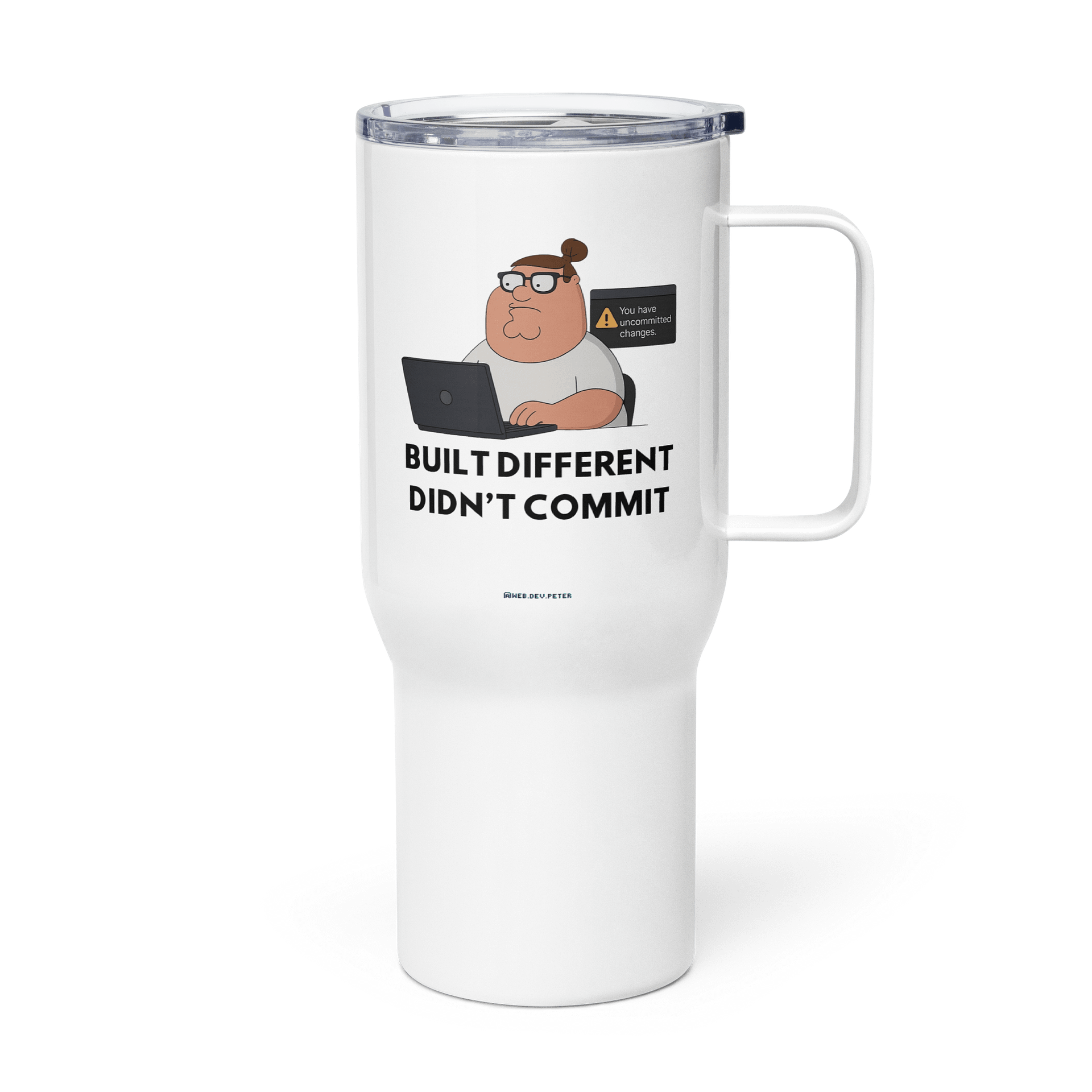 “Didn’t Commit” Travel Mug product image (1)
