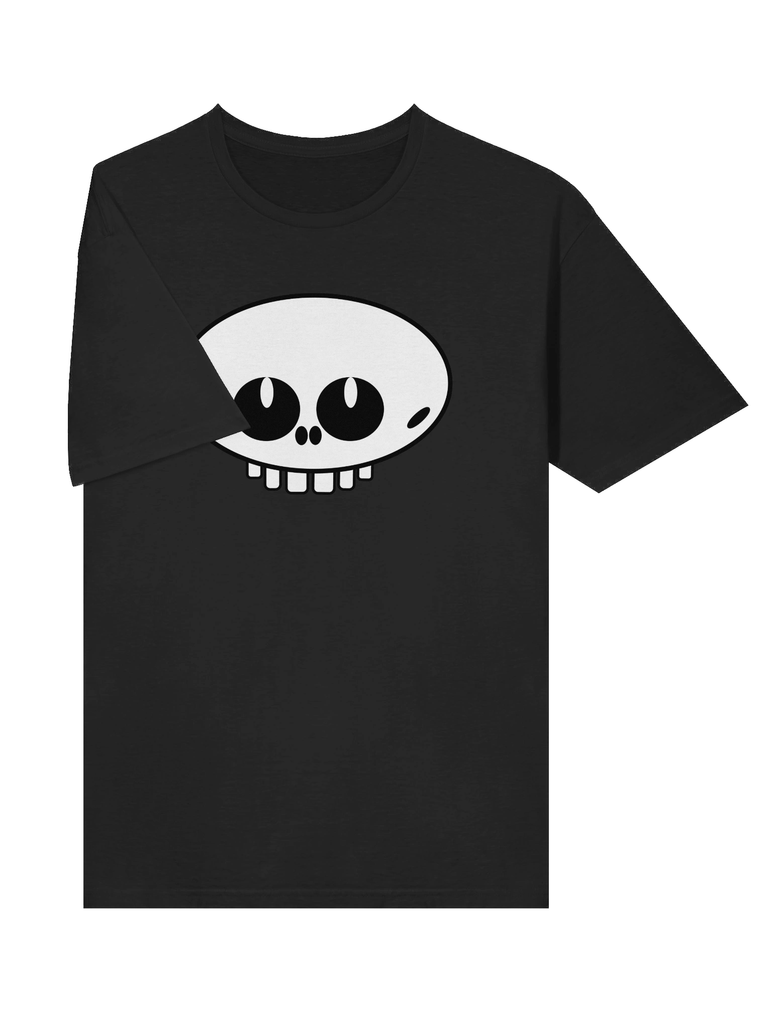 Cute Skull Face T-Shirt – Fun Spooky Halloween Tee, Kawaii Skeleton Graphic Shirt product image (31)