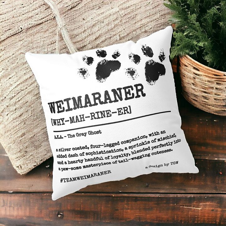 Definition of Weimaraner V2 - Pillow product image (1)