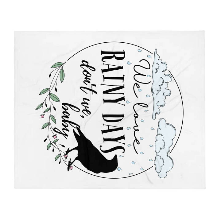 We Love Rainy Days Blanket product image (1)