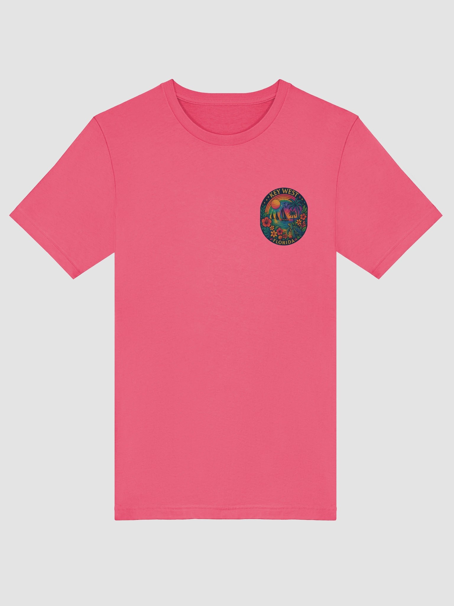 Key West Tropical T-Shirt Ultra Soft Tee with Ocean Scene product image (5)