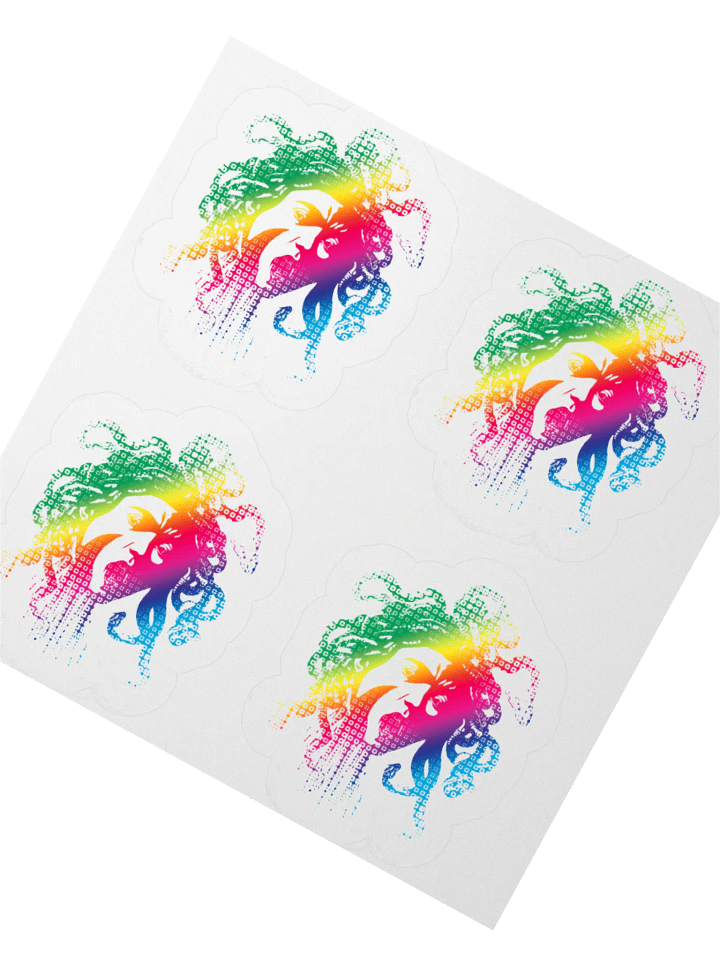 Sticker - Rainbow Medusa (transparent background) product image (2)