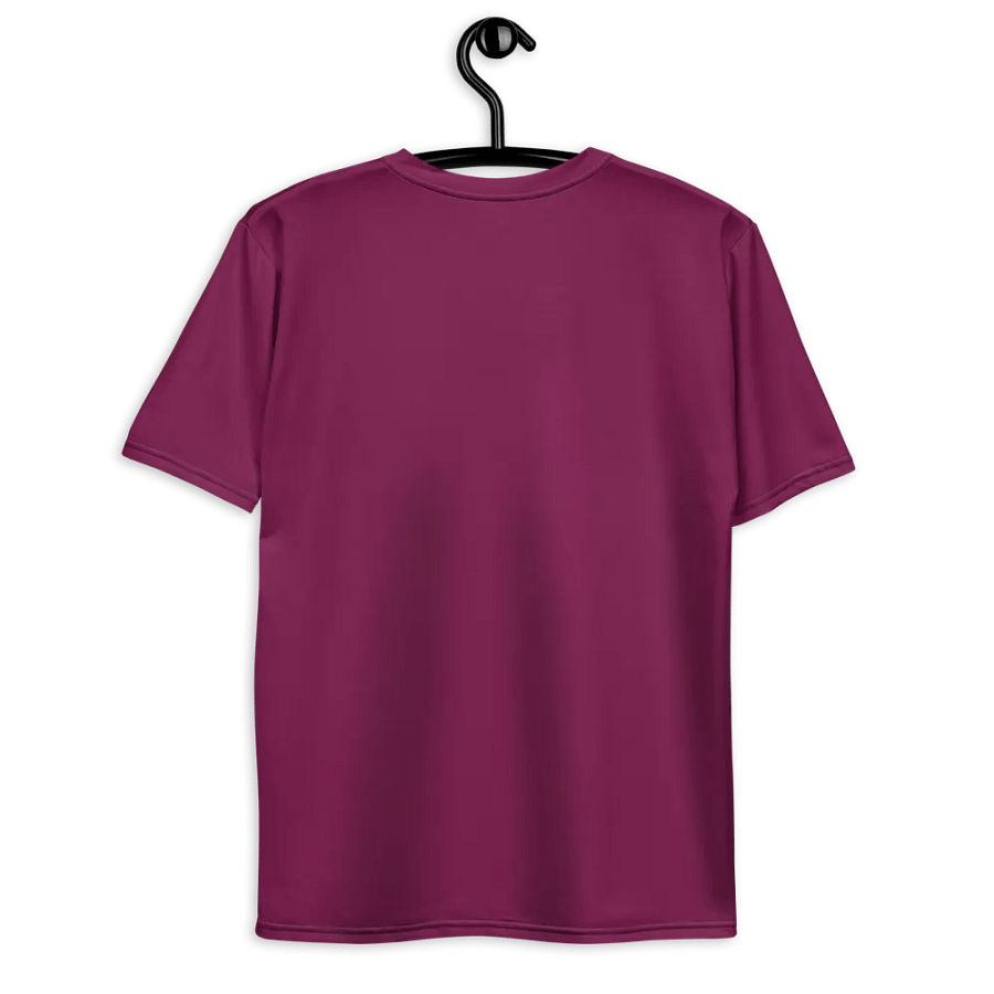 Plain Dark Burgundy Red True Summer Men's Crewneck Polyester Heavyweight Premium T-Shirt by Treasure Pie product image (9)