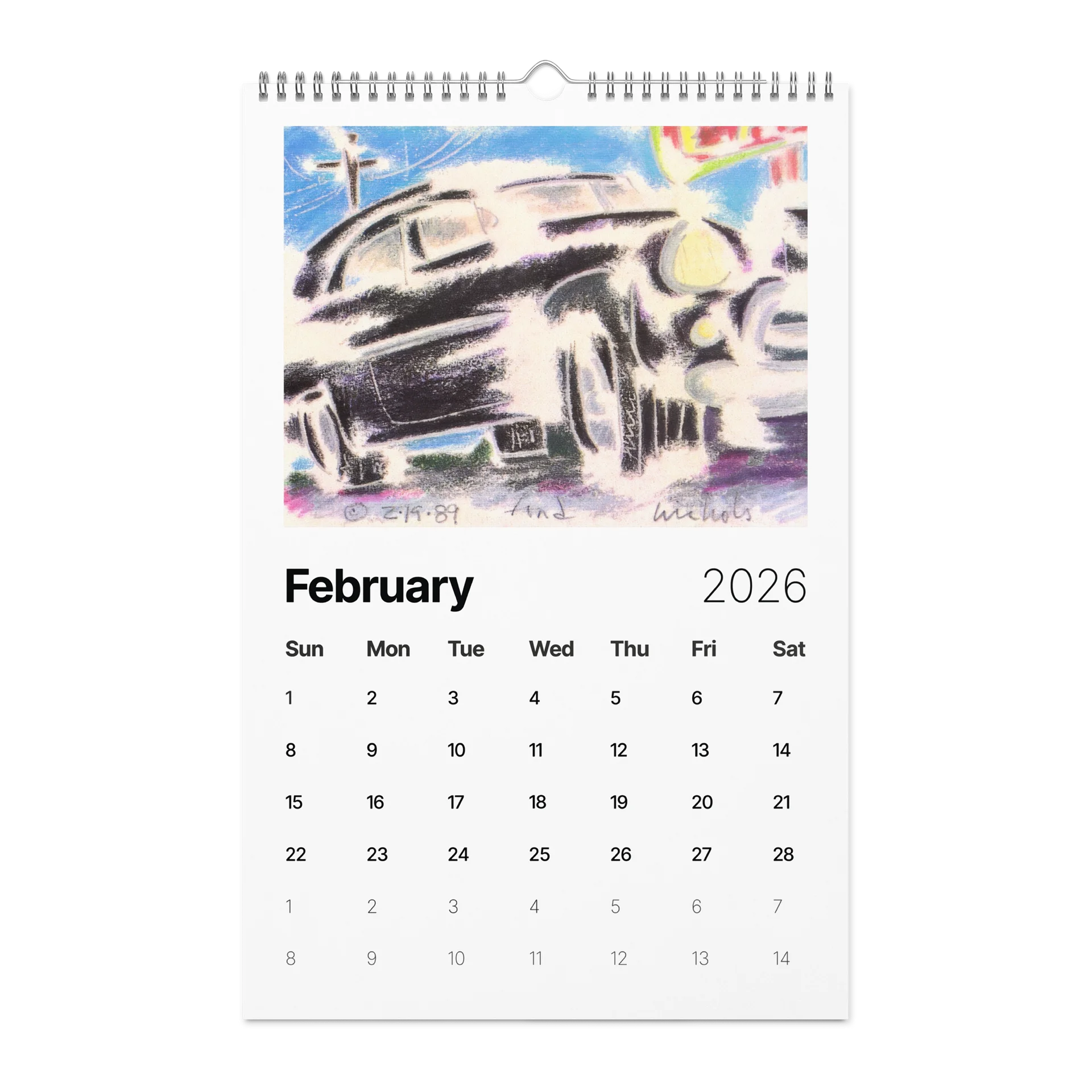 A Year of Nic's Cars - 2026 Wall Calendar (Large Format) product image (9)