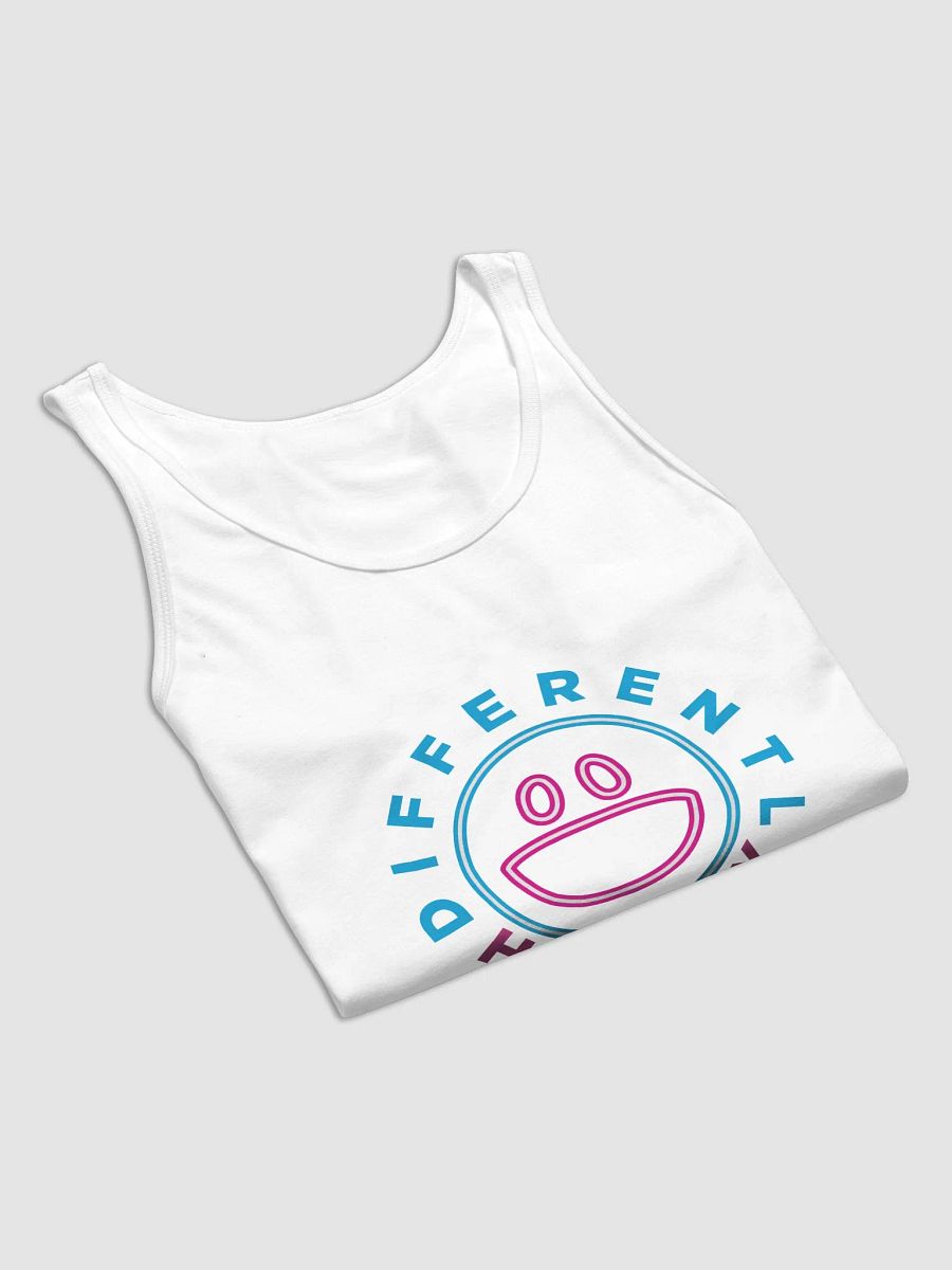 Differently Happy white tank top product image (5)