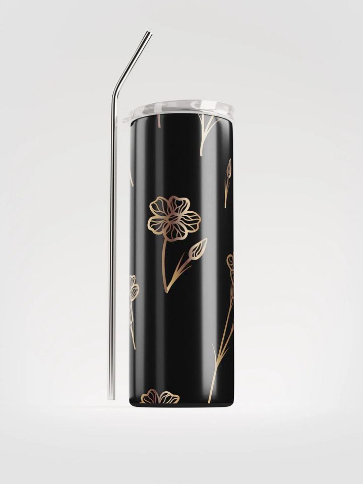 20 0z Stainless Steel insulated Tumbler with reusable Straw, leak proof cup lid, Portable Tumbler Mug Flasks product image (1)
