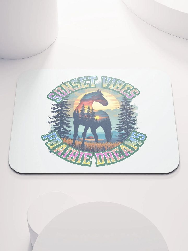 Sunset Vibes Prairie Dreams Horse Mouse Pad product image (2)