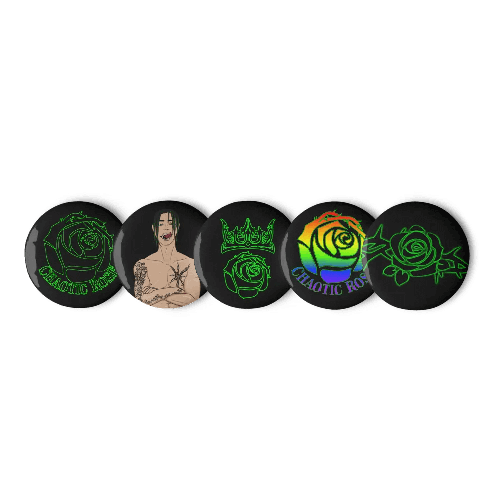 Chaotic Rose Pins Set product image (6)