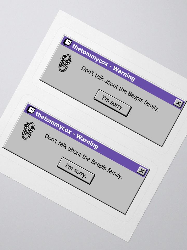 Warning Sticker product image (2)