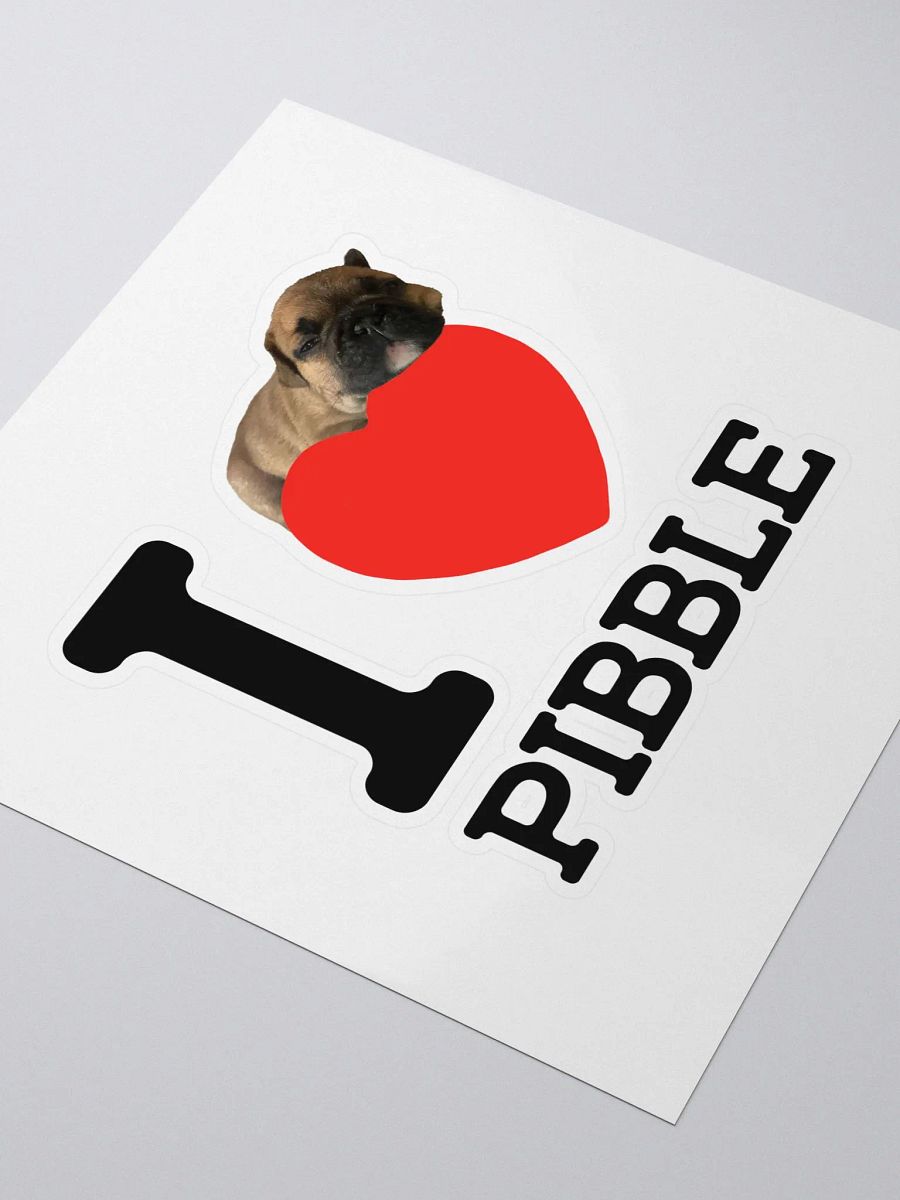 I LOVE PIBBLE STICKER product image (3)