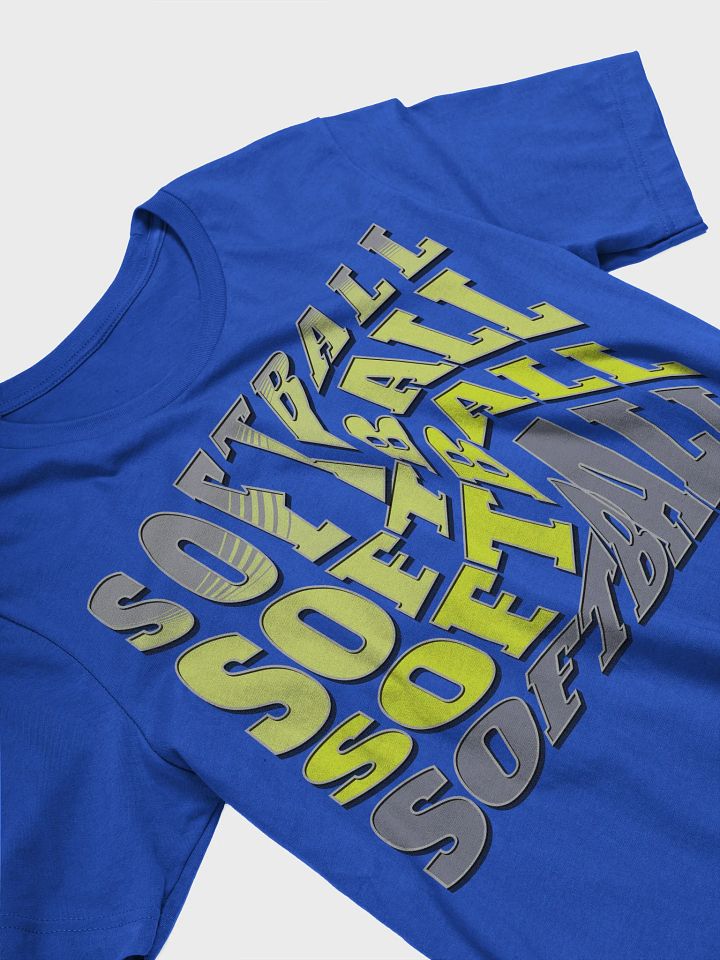 Swirl Softball Typography Extravaganza T-Shirt product image (10)