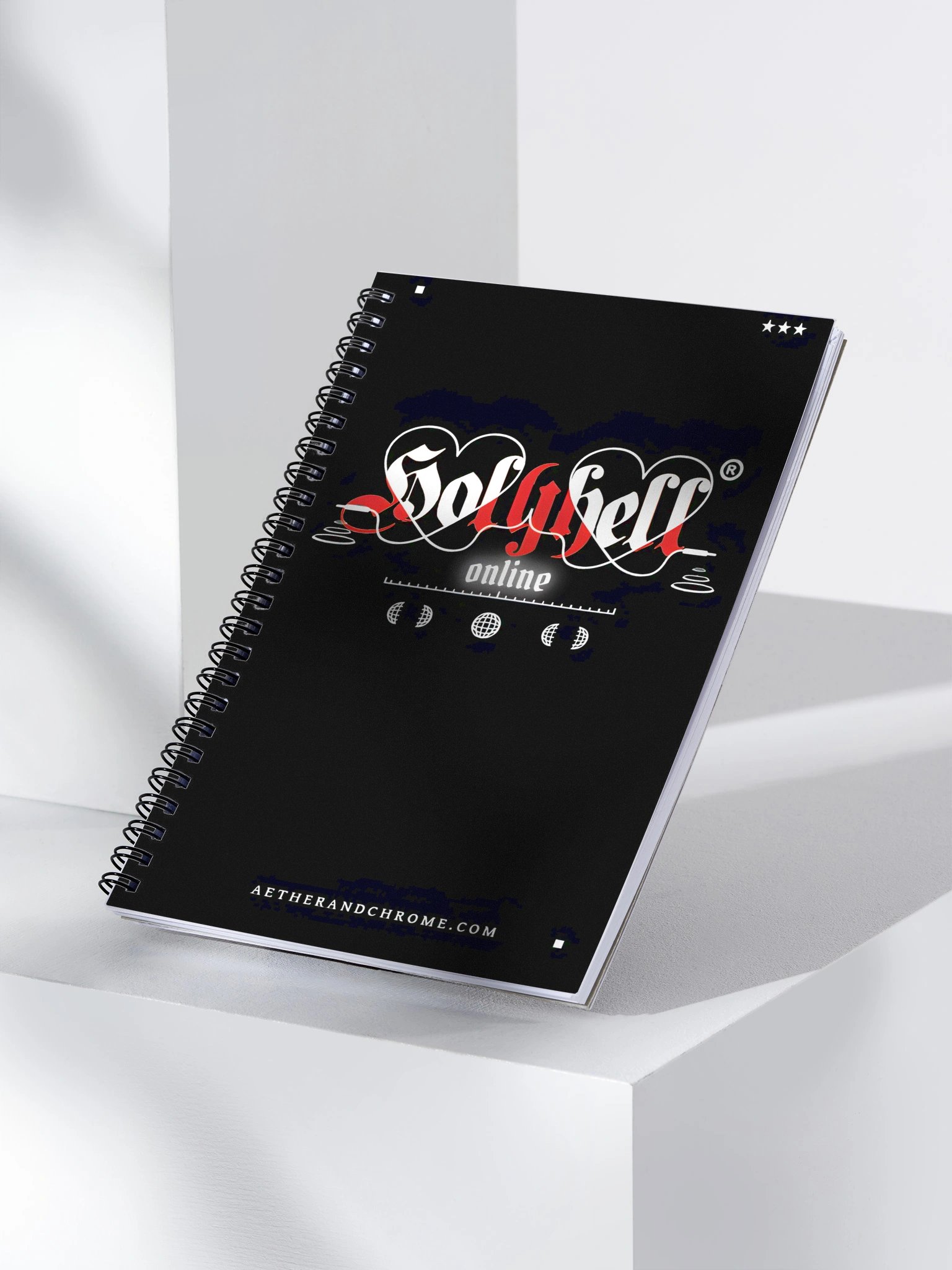 "HolyHell Online" Spiral Notebook – Digital Confessions & Sacred Chaos product image (3)