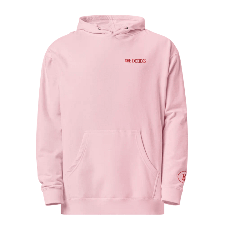 SHE DECIDES Cozy Pink Hoodie product image (1)