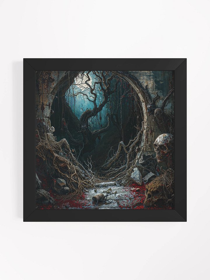 The Crimson Threshold Framed Print product image (1)