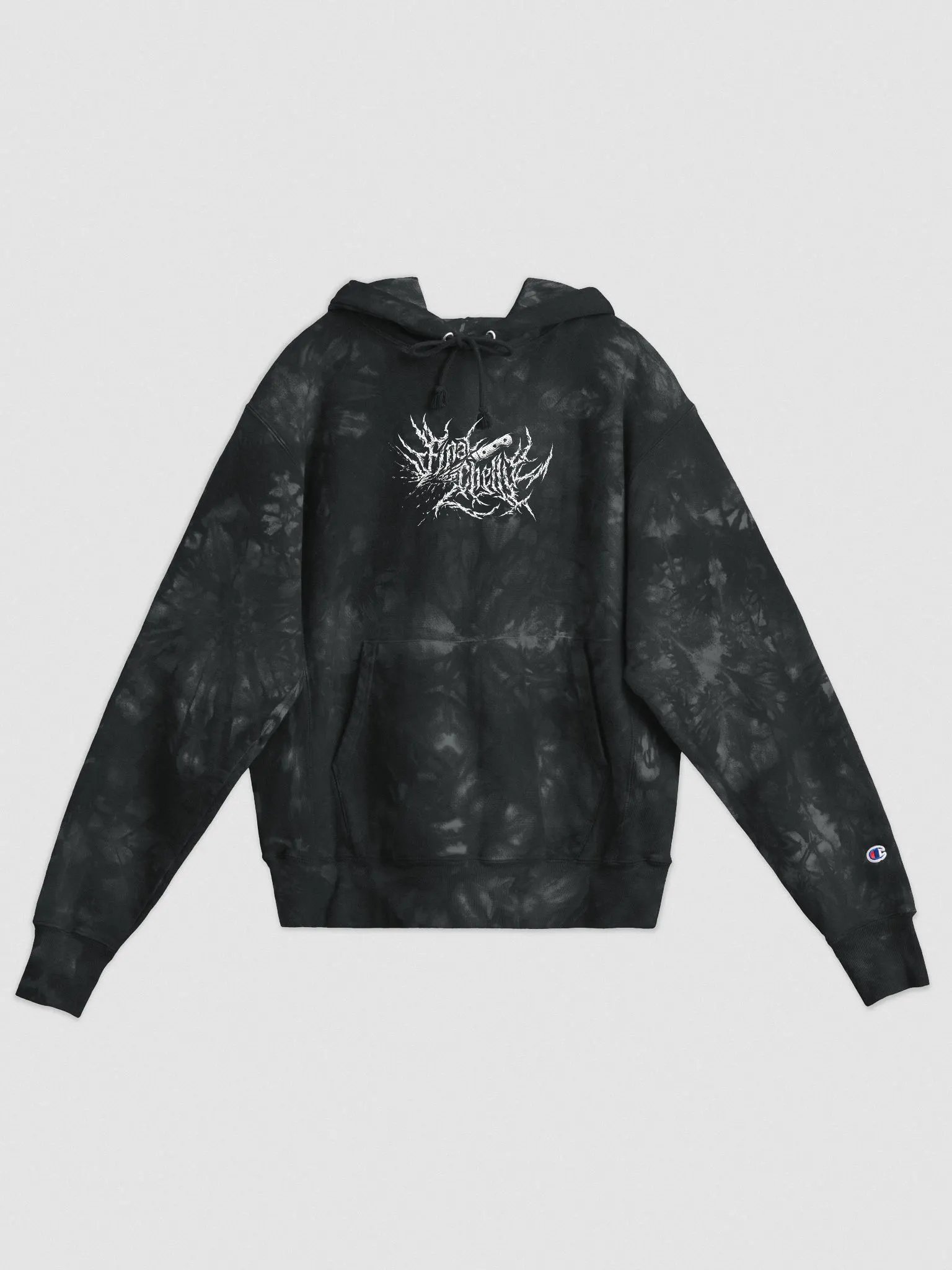 Keep It Metal White Logo Champion Embroidered Tie-Dye Hoodie product image (1)
