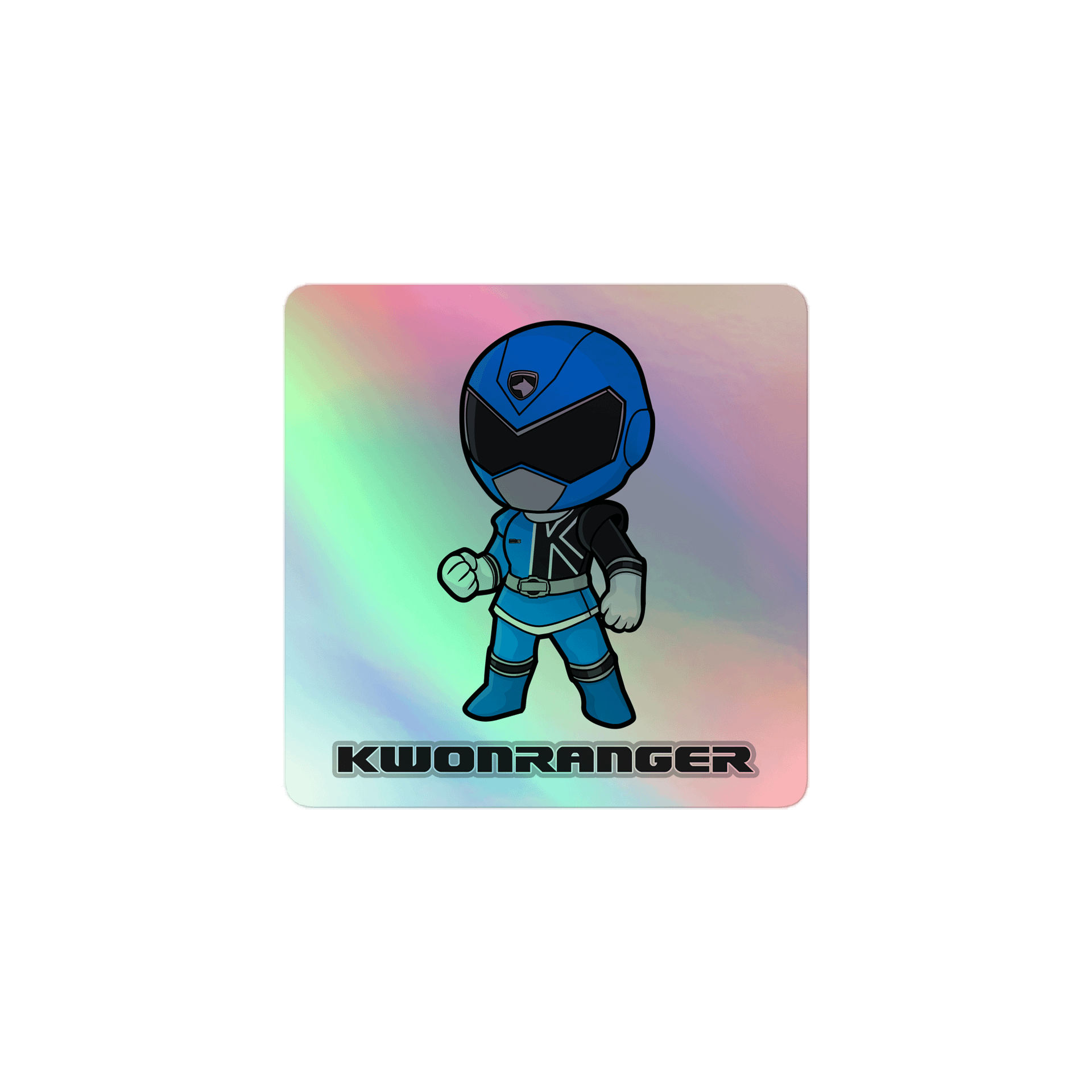 Kwonranger Holographic Sticker (w/English logo) product image (1)