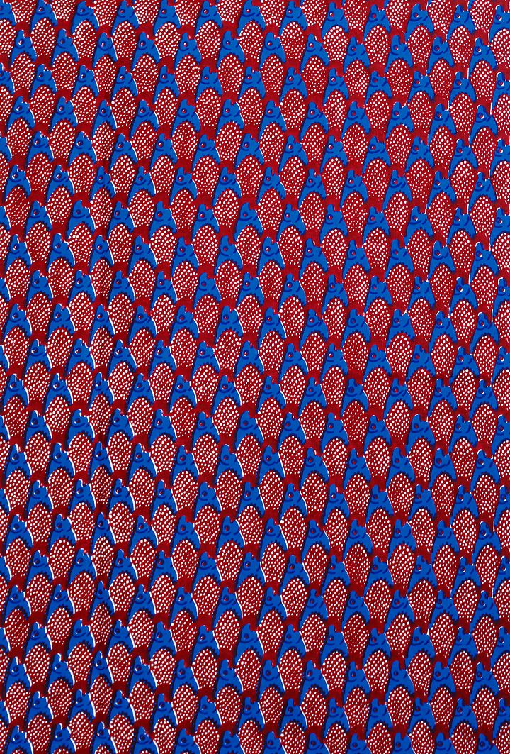Scampolo Tessuto Wax Print - Design Optical Pesciolini - 81 cm x 114 cm - cod.570/B product image (1)