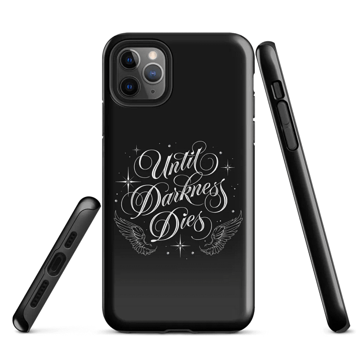 Until Darkness Dies (wings design) iPhone Case product image (1)